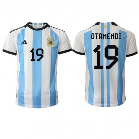 Virallinen pelipaita Argentiina Nicolas Otamendi 19 Koti World Cup 2022 Lyhythihainen - Miesten